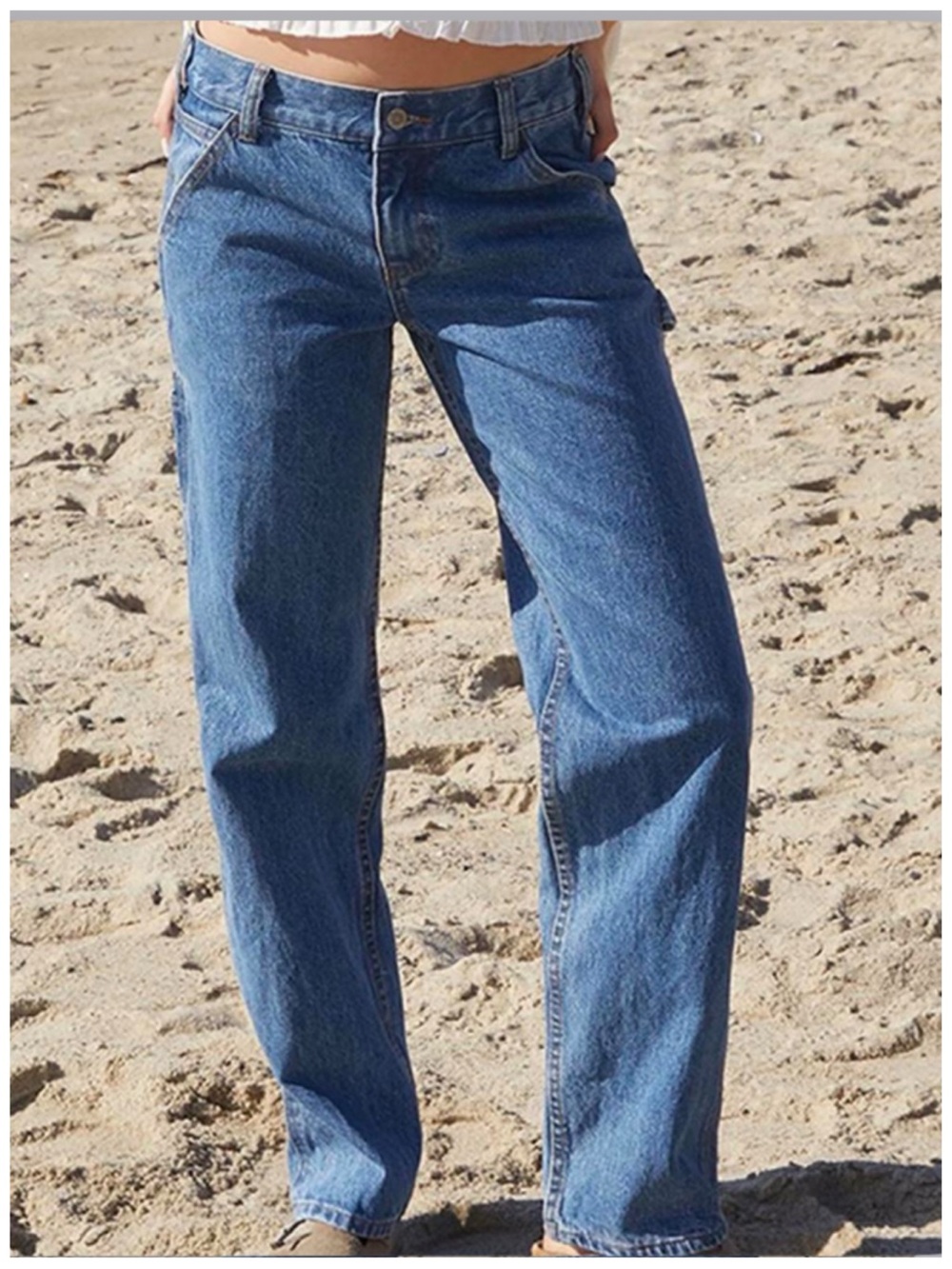 J. Galt Medium Wash Carpenter Jeans ~ Size S ~ Item #L10